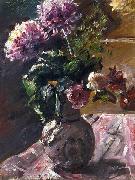 Chrysanthemums and Roses in a, Lovis Corinth
